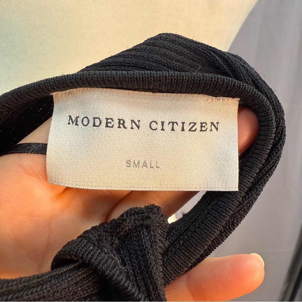 Modern Citizen Ally Ribbed Midi Dress in Black Size Small - Picture 5 of 6